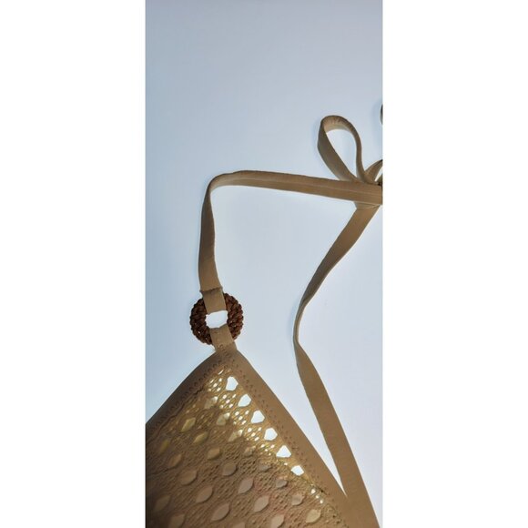 Robin Piccone Bikini Womens Set Top Triangle and Bottom Mid Rise Sz Medium #28 - Picture 2 of 9